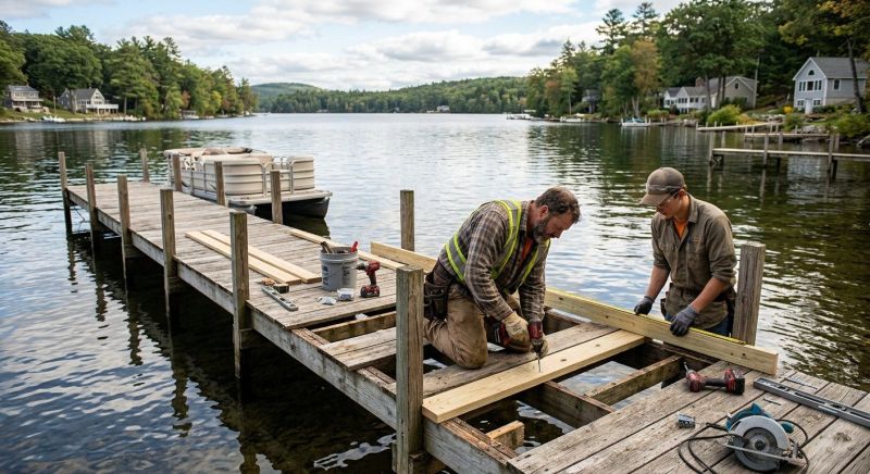 Wood Dock Repair in Roswell, GA